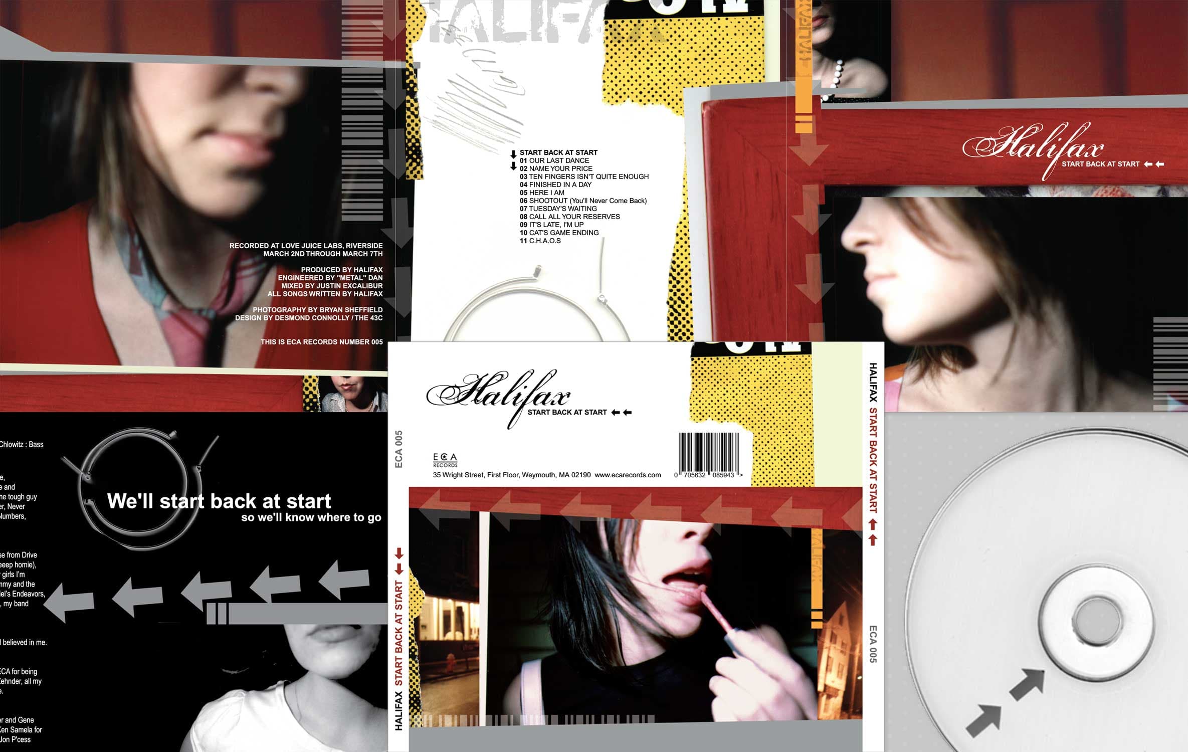 Halifax – Start Back at Start CD packaging